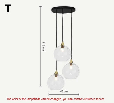 BUBBLE STONE – NORDIC LED-PENDELLEUCHTE AUS GLAS