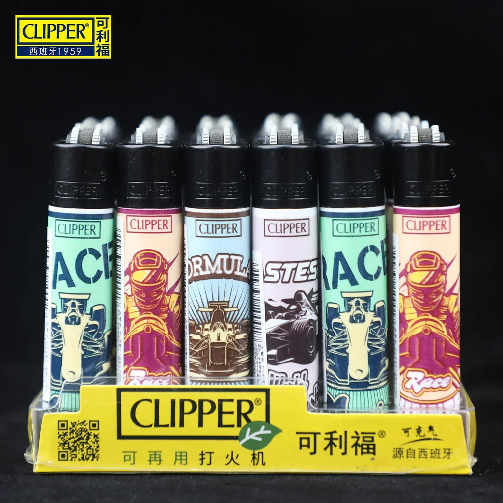 Clipper lighter – Refillable with grinding wheel &amp; design motif