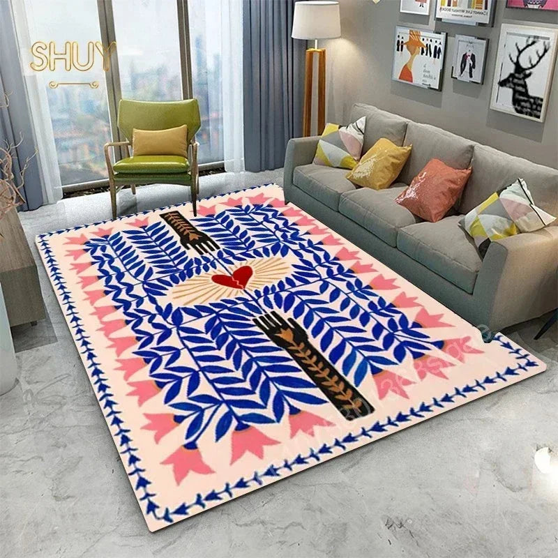 Ägypten-Style Abstrakter Teppich – Wohnzimmer & Schlafzimmer