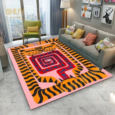 Gyptenstyle Abstrakter Teppich Schwarzlichtposter - Produktbild 24 - NiZED