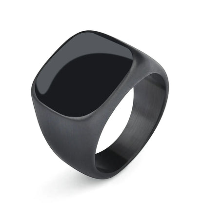 Ring im Punk Rock-Stil - 316L-Edelstahl-Signetring