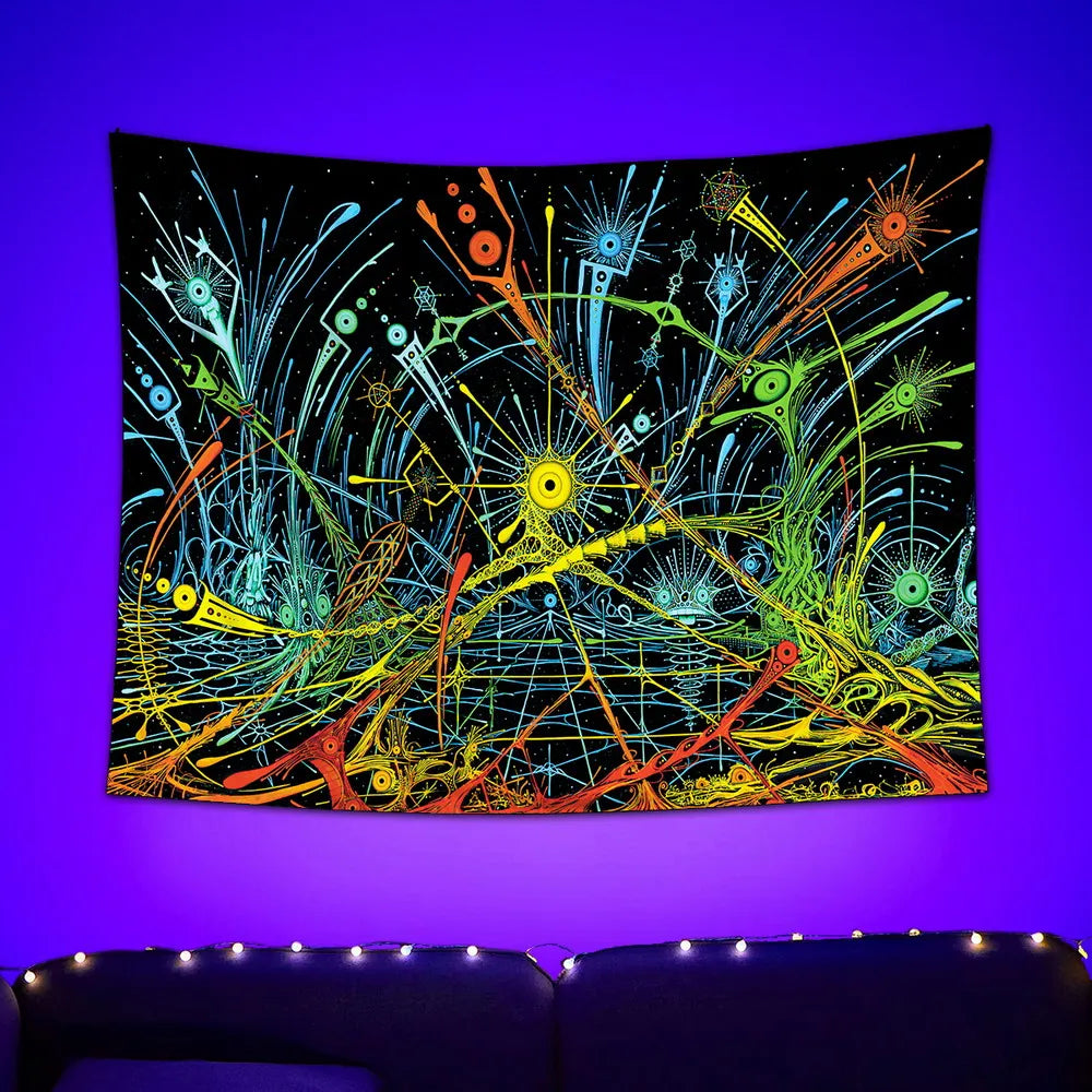 Aurorsin - Psychedelisches Schwarzlichtposter