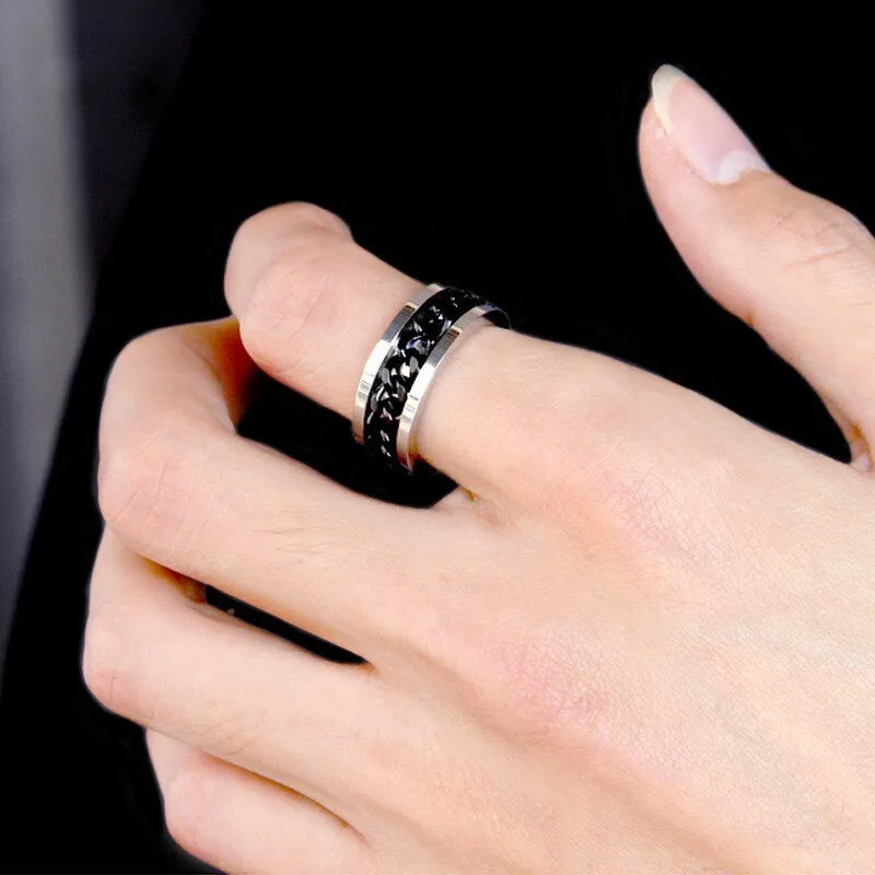 Rotator Titanring mit Flaschenöffner - Einzigartiges Hip-Hop Accessoire