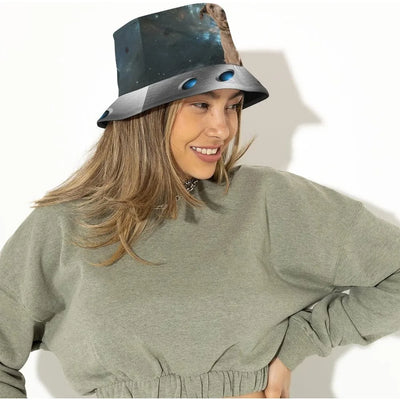 Space UFO Alien Bucket Hat – Unisex NiZED rave techno