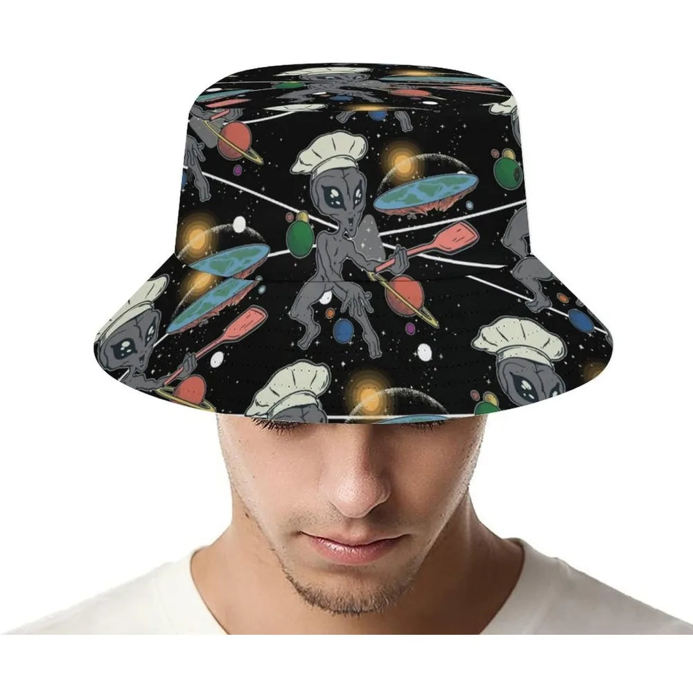 Space UFO Alien Bucket Hat – Unisex