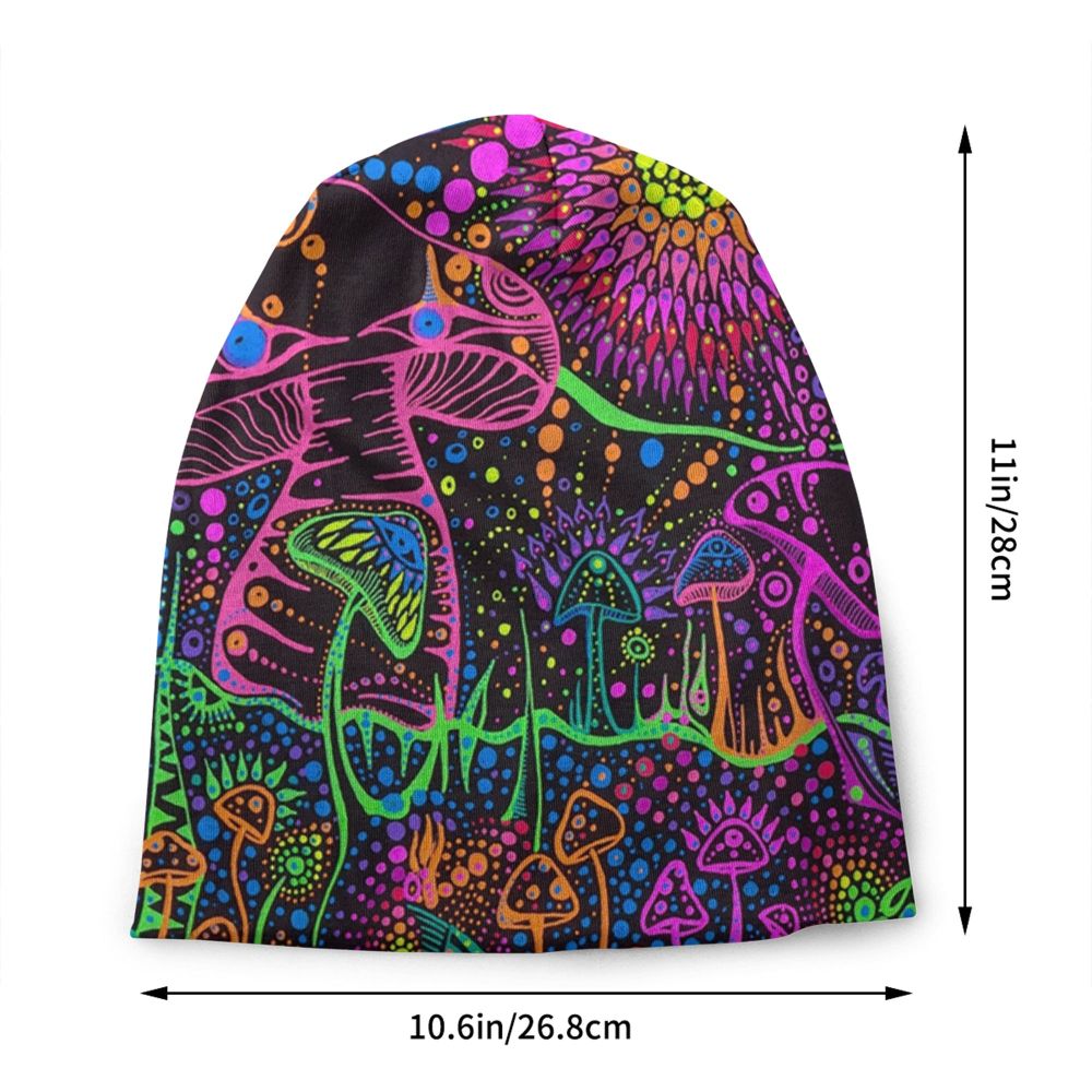 Psychedelic Skull Beanie – Trippy Wintermütze