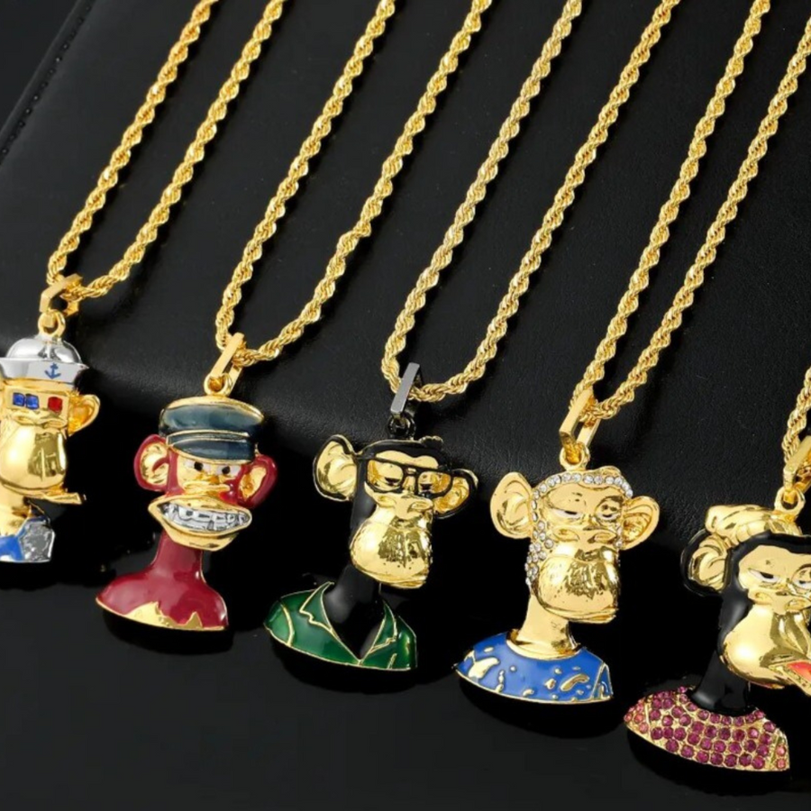 Metaverse Bored Ape Yacht Club NFT - BAYC Pendant Necklace
