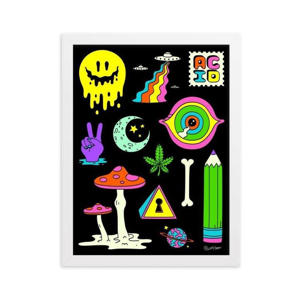 ACID Gerahmtes Poster - NiZED