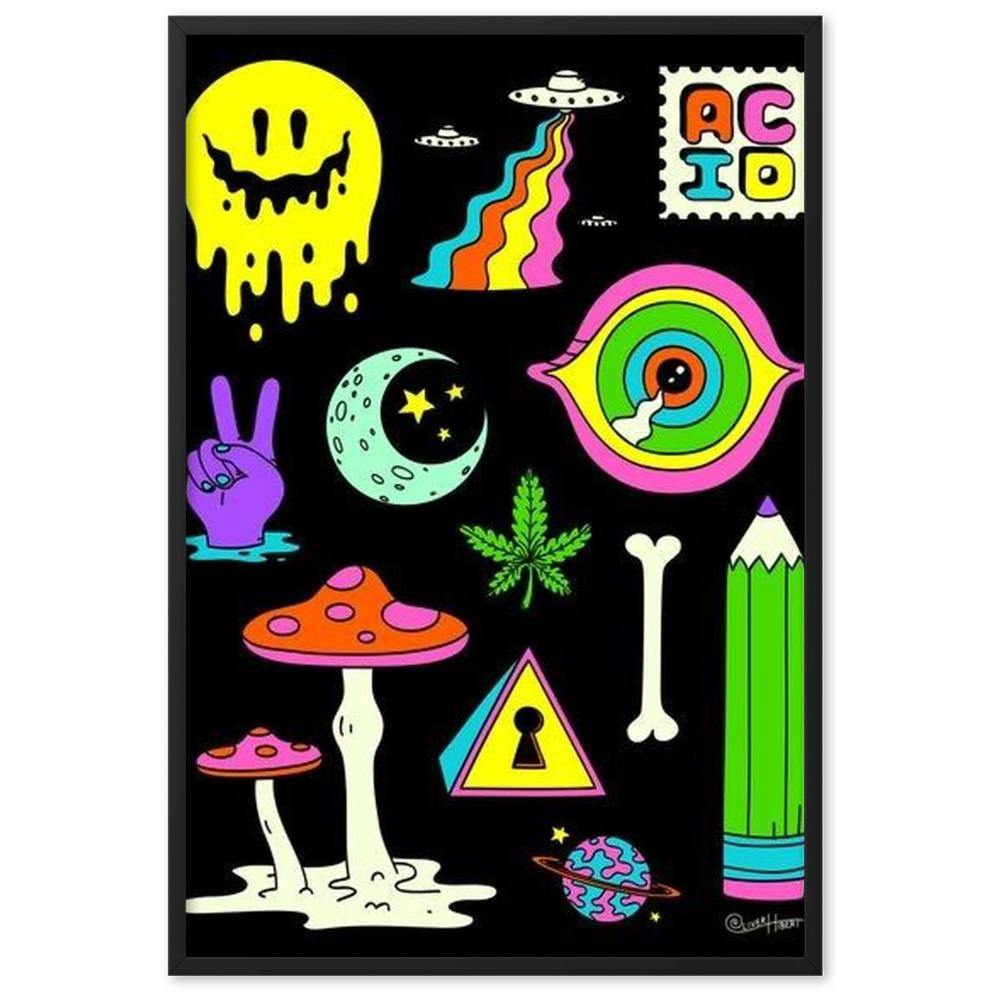 ACID Gerahmtes Poster - NiZED