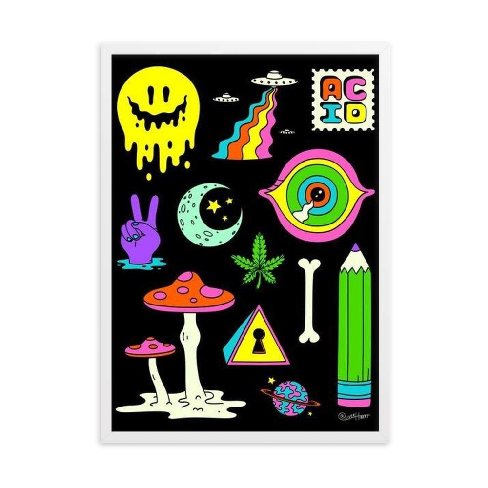 ACID Gerahmtes Poster - NiZED