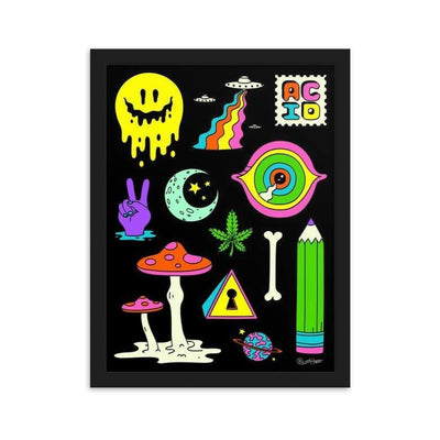 Acid Gerahmtes Poster - Produktbild 2 - NiZED