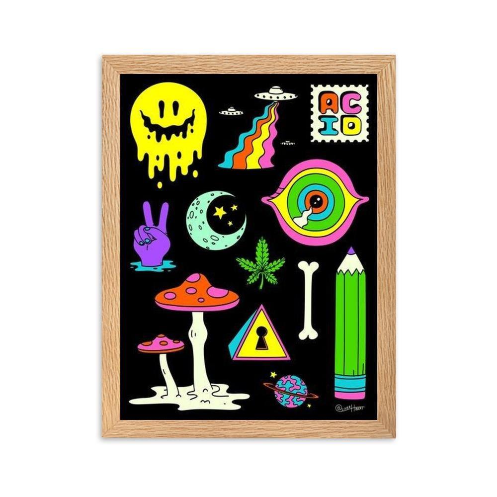 ACID Gerahmtes Poster - NiZED