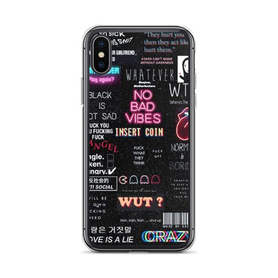 Bad Vibes iPhone Handyhülle von NiZED als Handyhuelle, Streetwear Accessoire und Geschenkidee