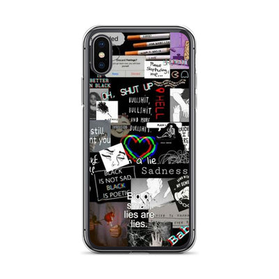 Black Design iPhone Handyhülle von NiZED als Handyhuelle, Streetwear Accessoire und Geschenkidee