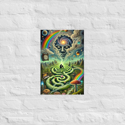 Lazy Labyrinth Poster von NiZED als trippy Poster und psychedelische Wanddeko