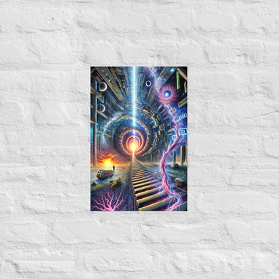 Paradoxon Infinity Poster von NiZED als trippy Poster und psychedelische Wanddeko