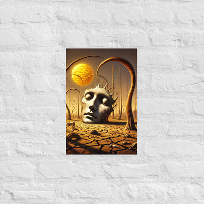 Face From Poster von NiZED als trippy Poster und psychedelische Wanddeko