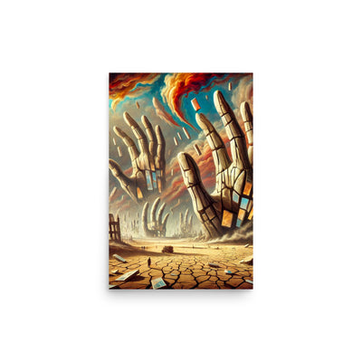 Glass Hands Poster von NiZED als trippy Poster und psychedelische Wanddeko