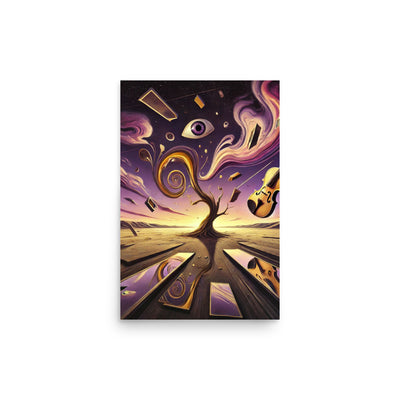 Reflections Melting Poster von NiZED als trippy Poster und psychedelische Wanddeko