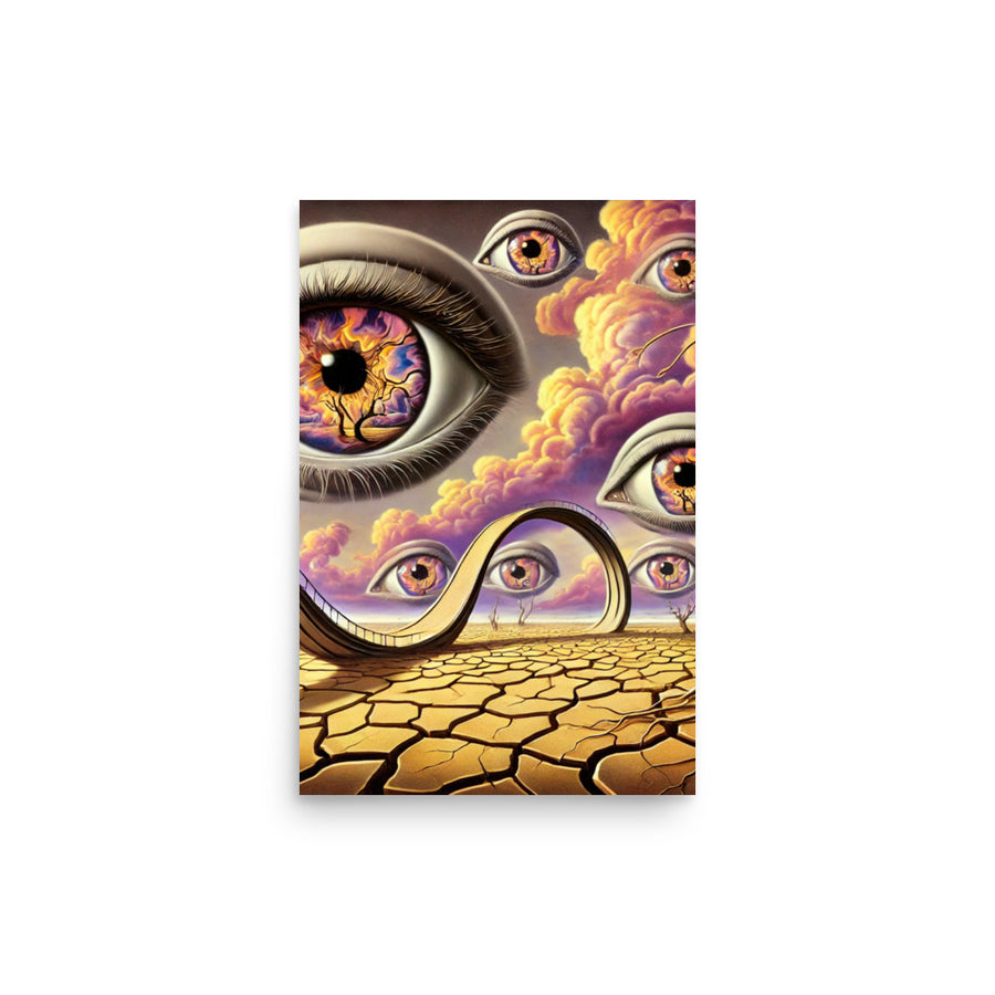 Floating Eyes Poster