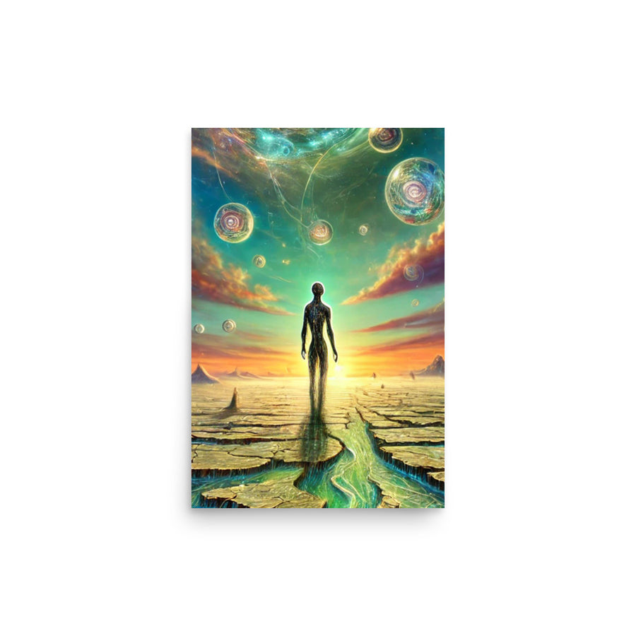 The fragmented horizon poster