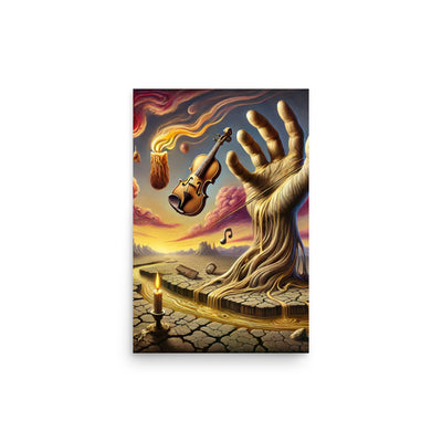 Twisted Hand Poster von NiZED als trippy Poster und psychedelische Wanddeko