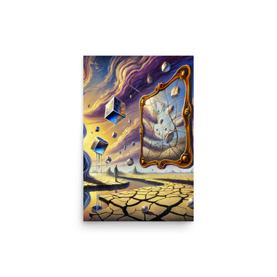 Mirror World Poster von NiZED als trippy Poster und psychedelische Wanddeko