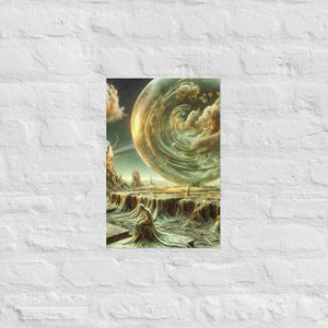 Translucent Sphere Poster von NiZED als trippy Poster und psychedelische Wanddeko