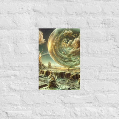 Translucent Sphere Poster von NiZED als trippy Poster und psychedelische Wanddeko