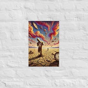 Dissolving Figure Poster von NiZED als trippy Poster und psychedelische Wanddeko