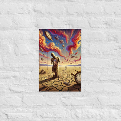 Dissolving Figure Poster von NiZED als trippy Poster und psychedelische Wanddeko