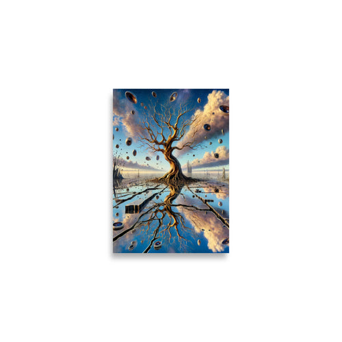Broken Tree Poster von NiZED als trippy Poster und psychedelische Wanddeko Ansicht 2