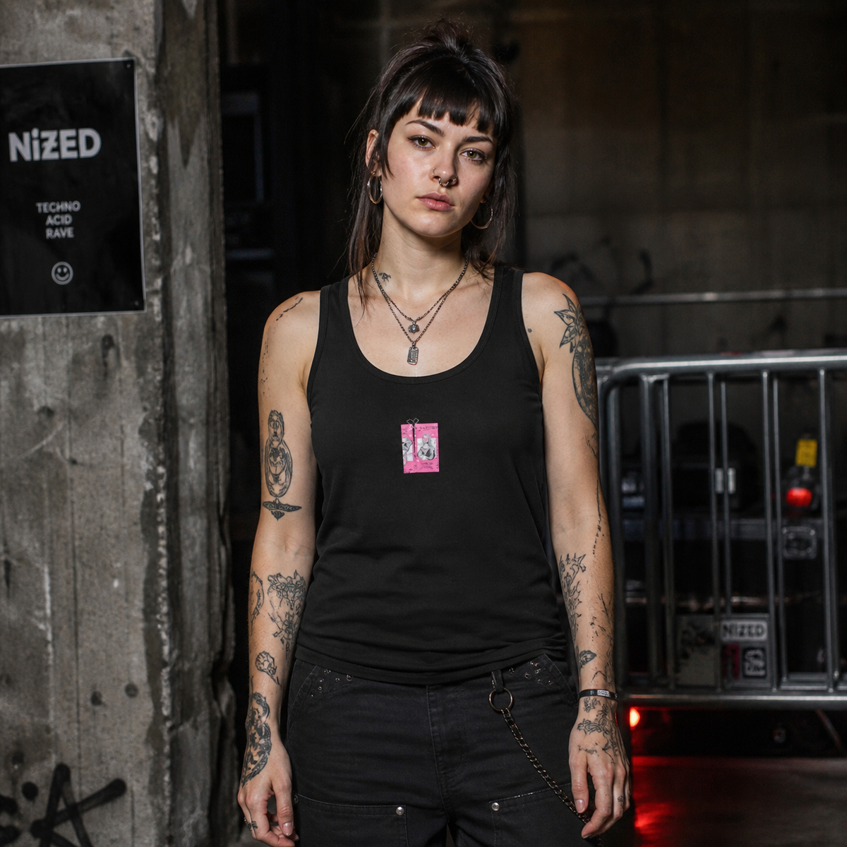 Mon Cee Tank-Top Modellansicht - KI-generierte Darstellung