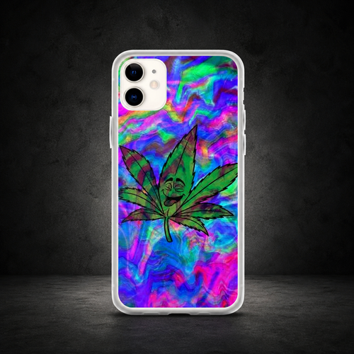 420 Gras Trippy iPhone Handyhülle – dunkles NiZED Kollektionscover