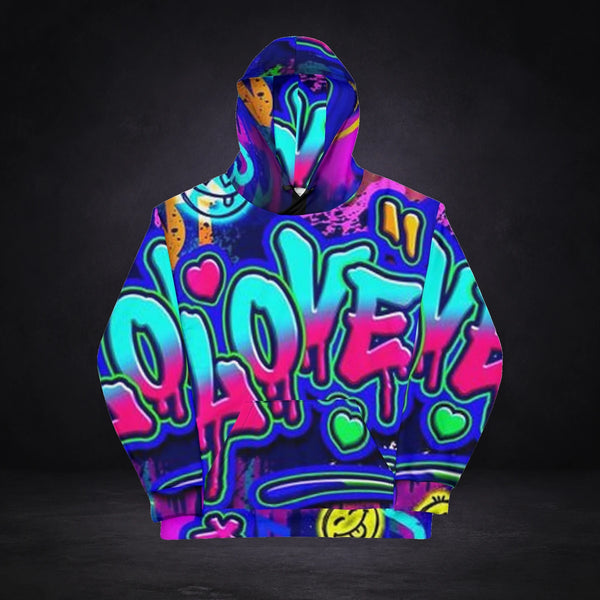 Abstract love hoodie