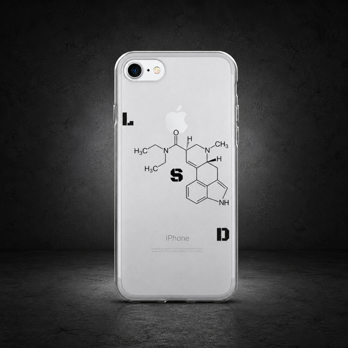 Acid Bomb iPhone Handyhülle im dunklen NiZED Betonstudio