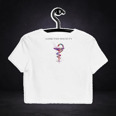 Addicted Society organic crop top