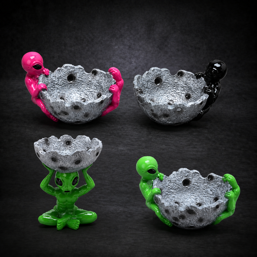 Alienaschenbecher Retro Design