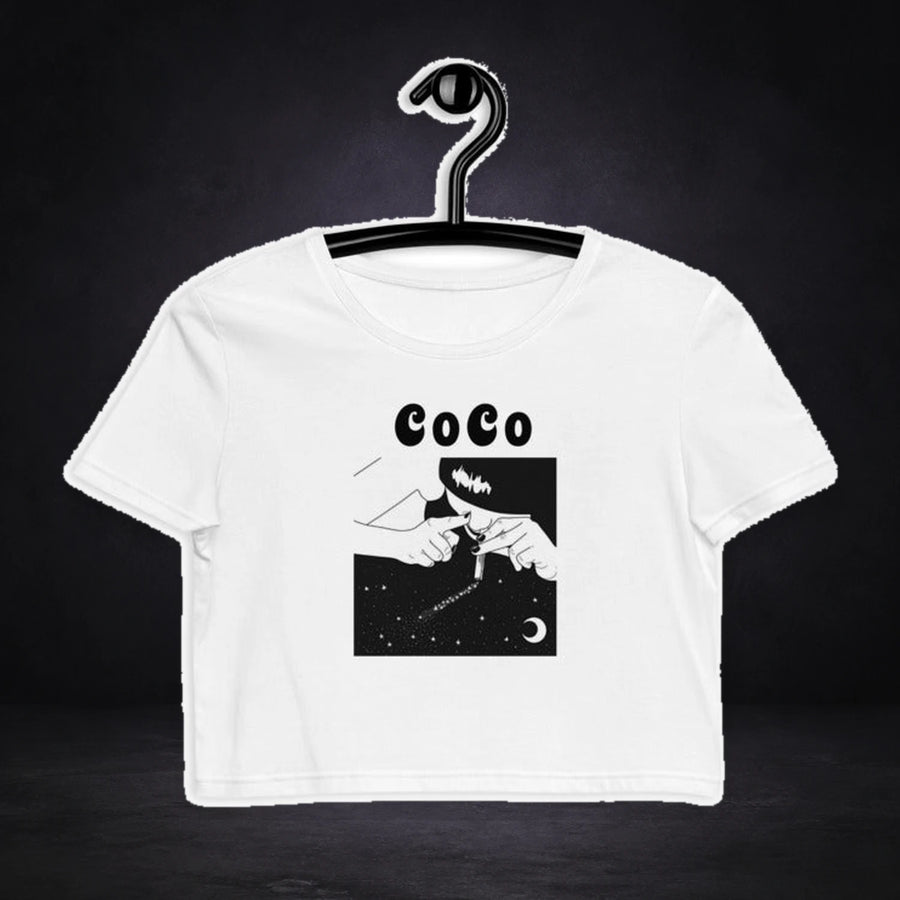 Cocaine Crop Top - Festival Crop Top