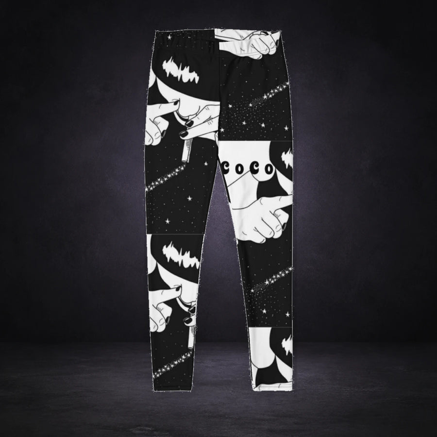 Cocaine Drauf Shadow Vibes Leggings