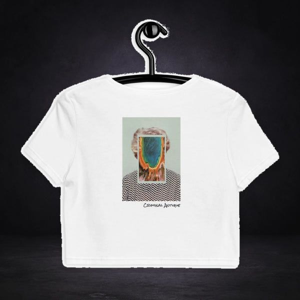 Criminal Antique Graphic Crop Top