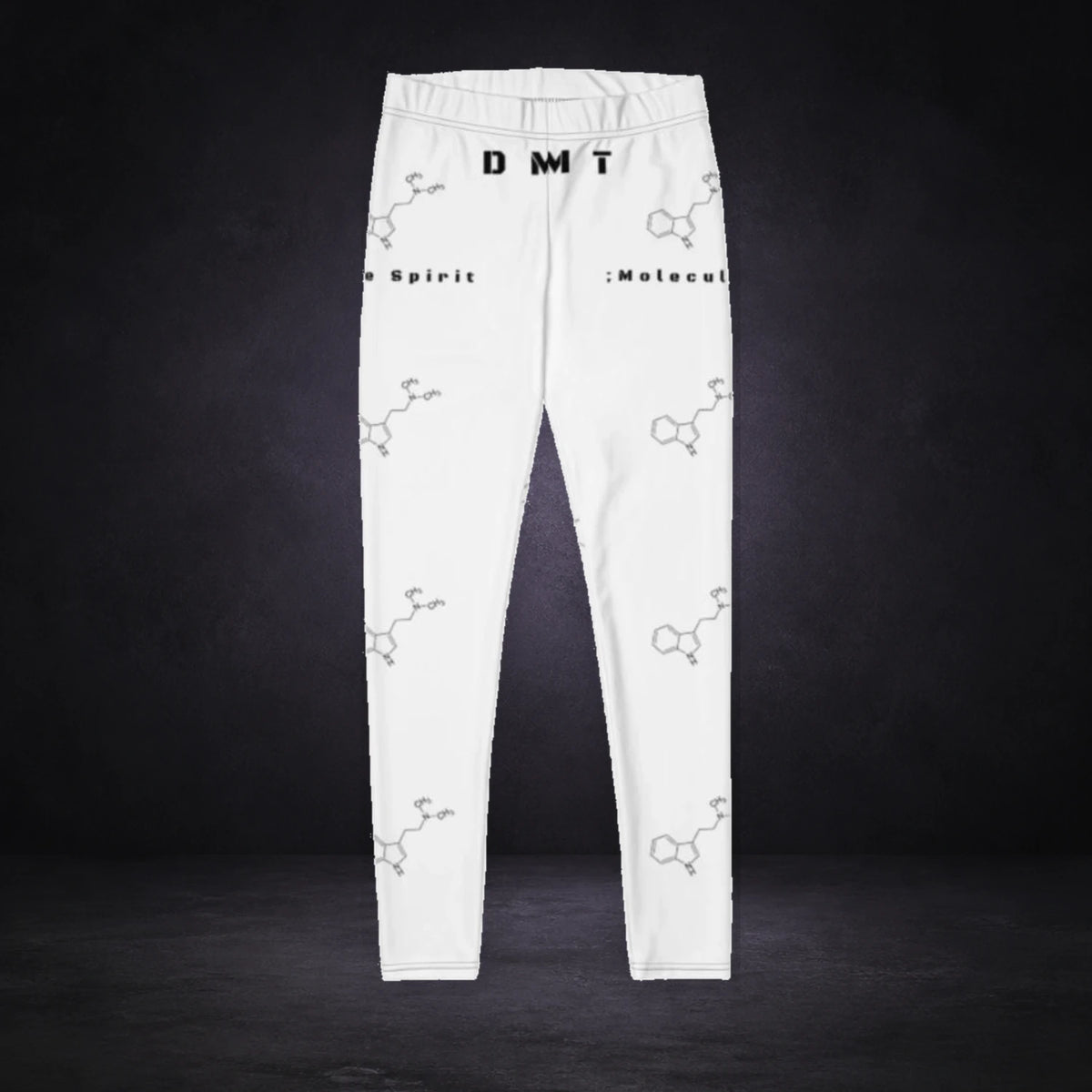 DMT Spirit Leggings - Festival Leggings von NiZED, Produktansicht mit Designprint vor dunklem Betonhintergrund