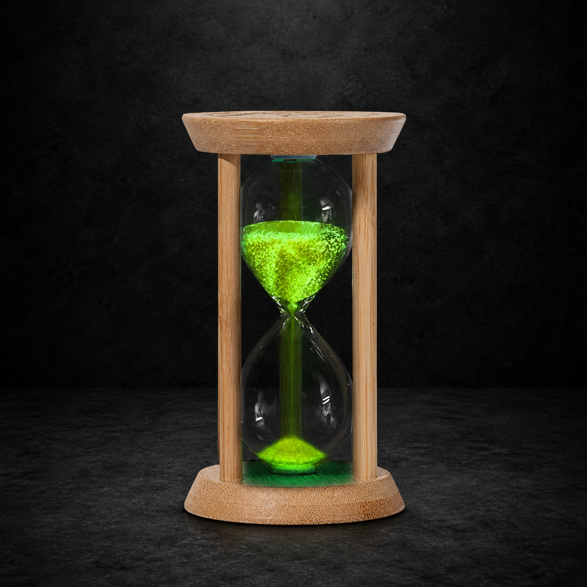 Cosmic Bamboo Leucht-Sanduhr – neutrales dunkles NiZED Kollektionscover