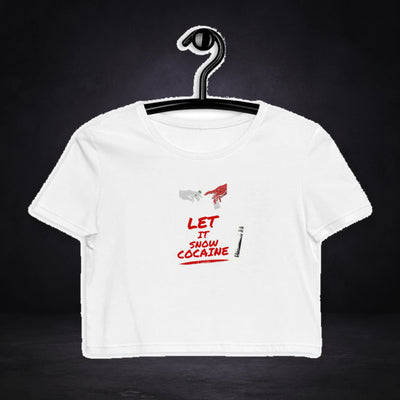 Let It Snow Party Crop Top