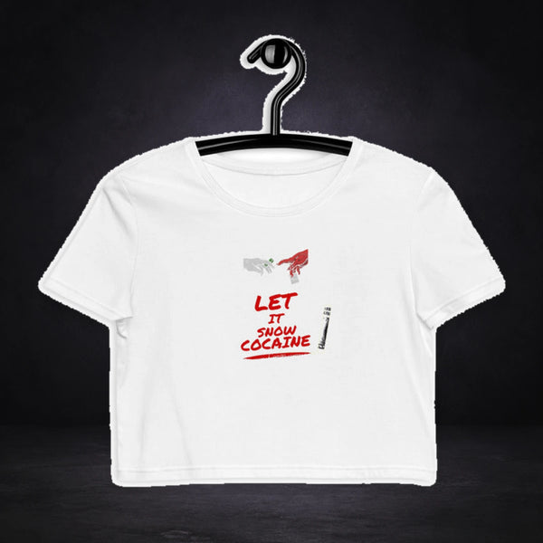 Let It Snow Party Crop Top