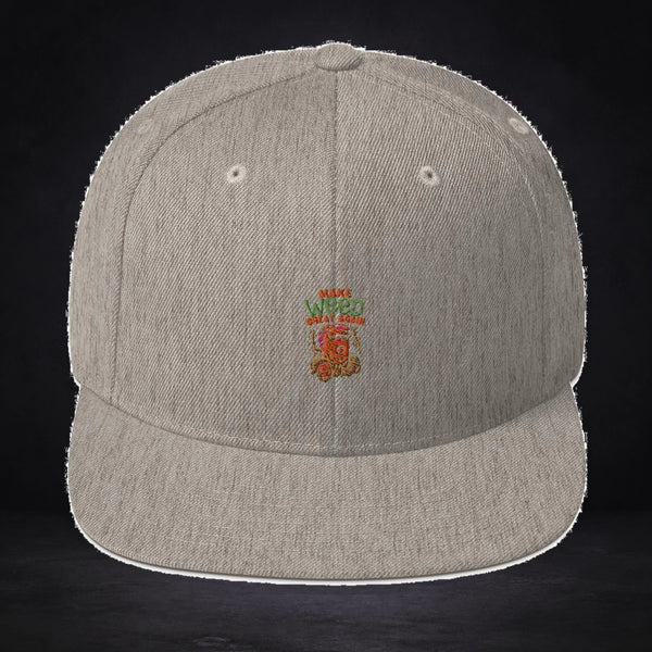 Make Weed Great Again  Cap von NiZED, Produktansicht mit Design vor dunklem Betonhintergrund