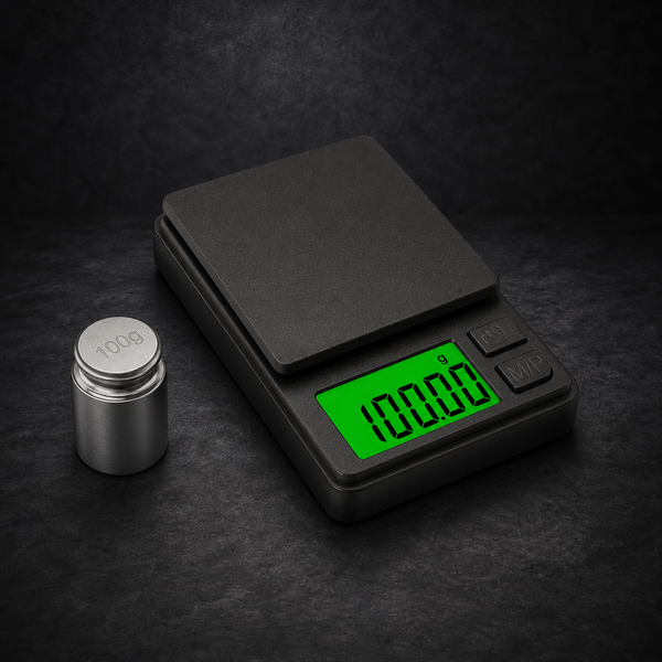 Mini Digitalwaage 0,01 g im neutralen dunklen NiZED Studio
