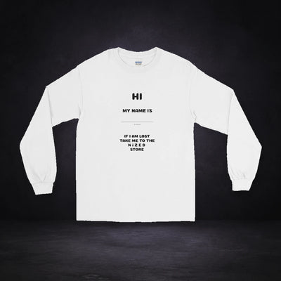 HI MY NAME IS X long sleeve shirt