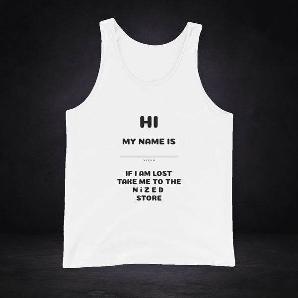 HI MY NAME IS X tank top