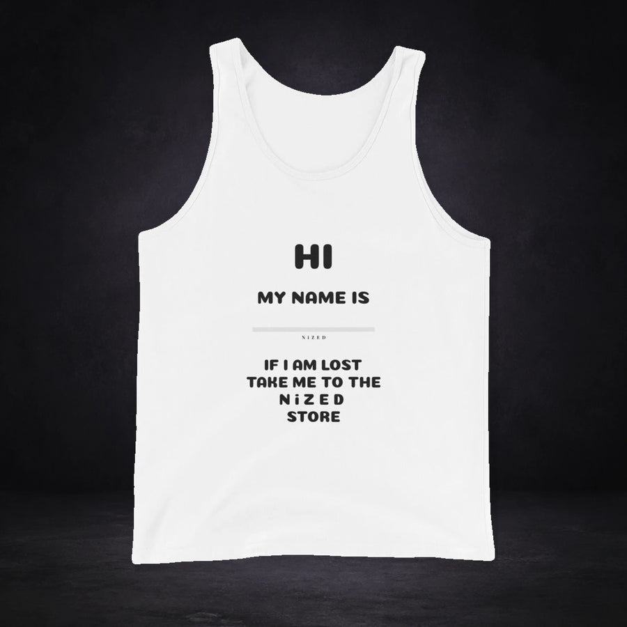 HI MY NAME IS X tank top